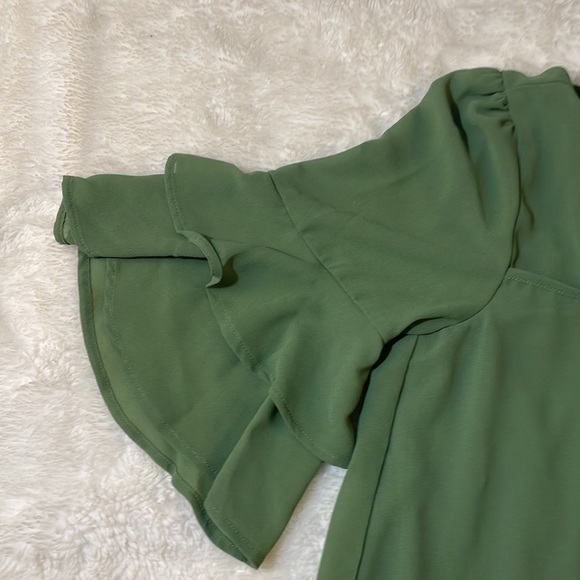 Monteau‎ Green Blouse - Picture 2 of 6